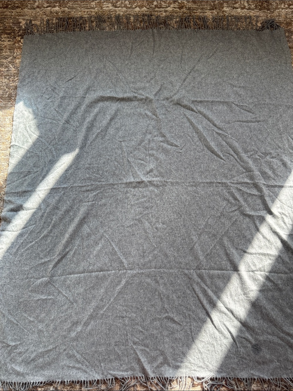 Quince cashmere throw blanket